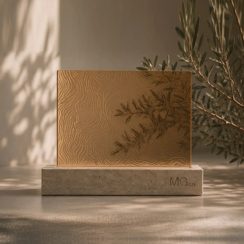 Bronze Contora glass sample