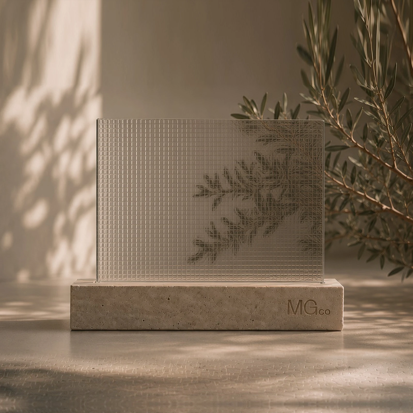 Digital patterned glass sample