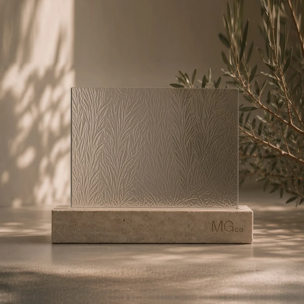 Everglade patterned glass sample