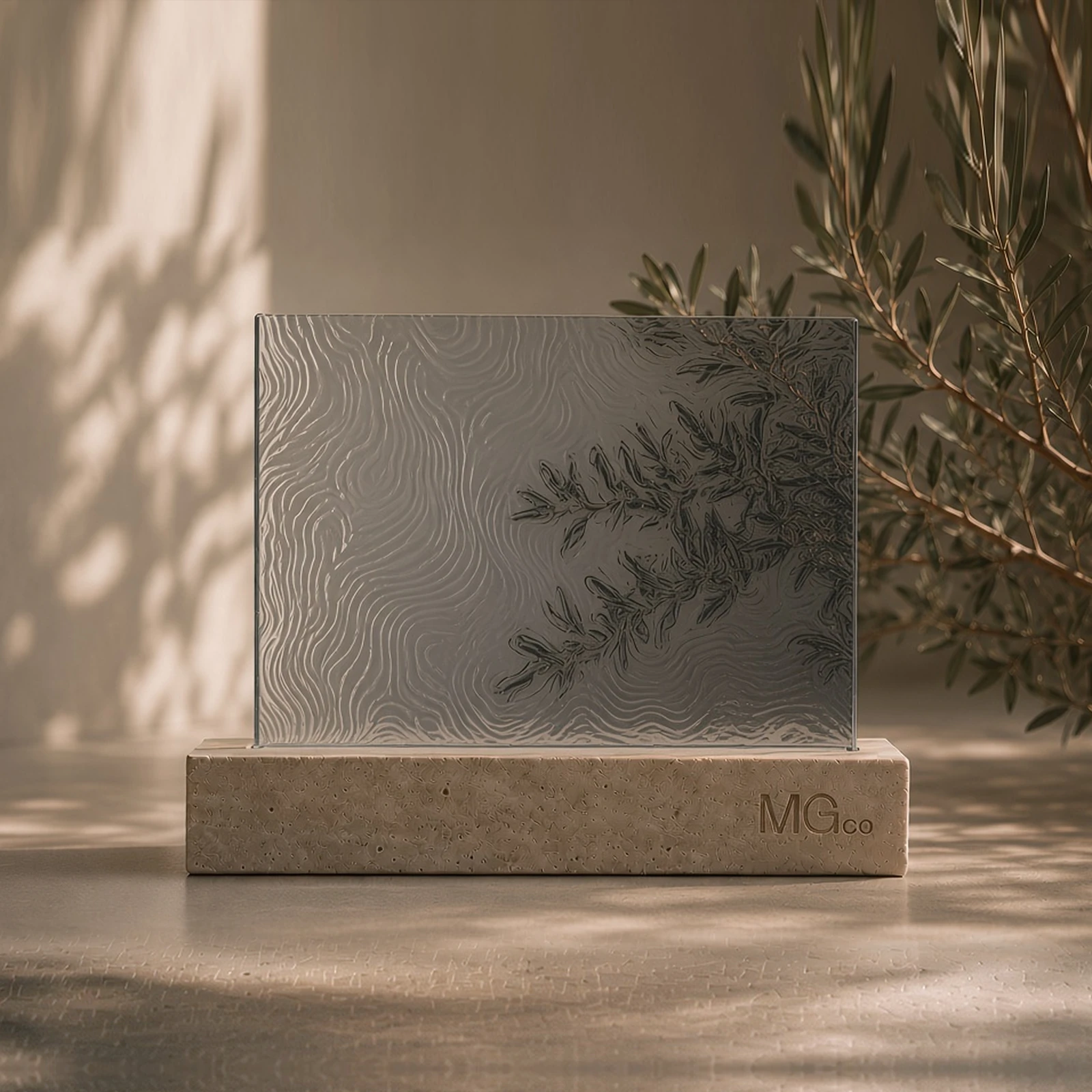 Grey Contora glass sample