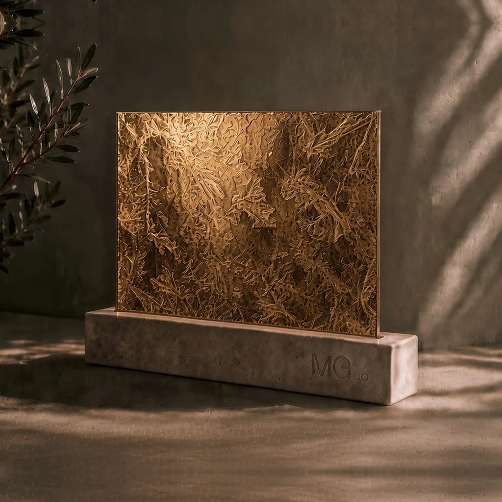 Bronze Arctic stock antique mirror sample
