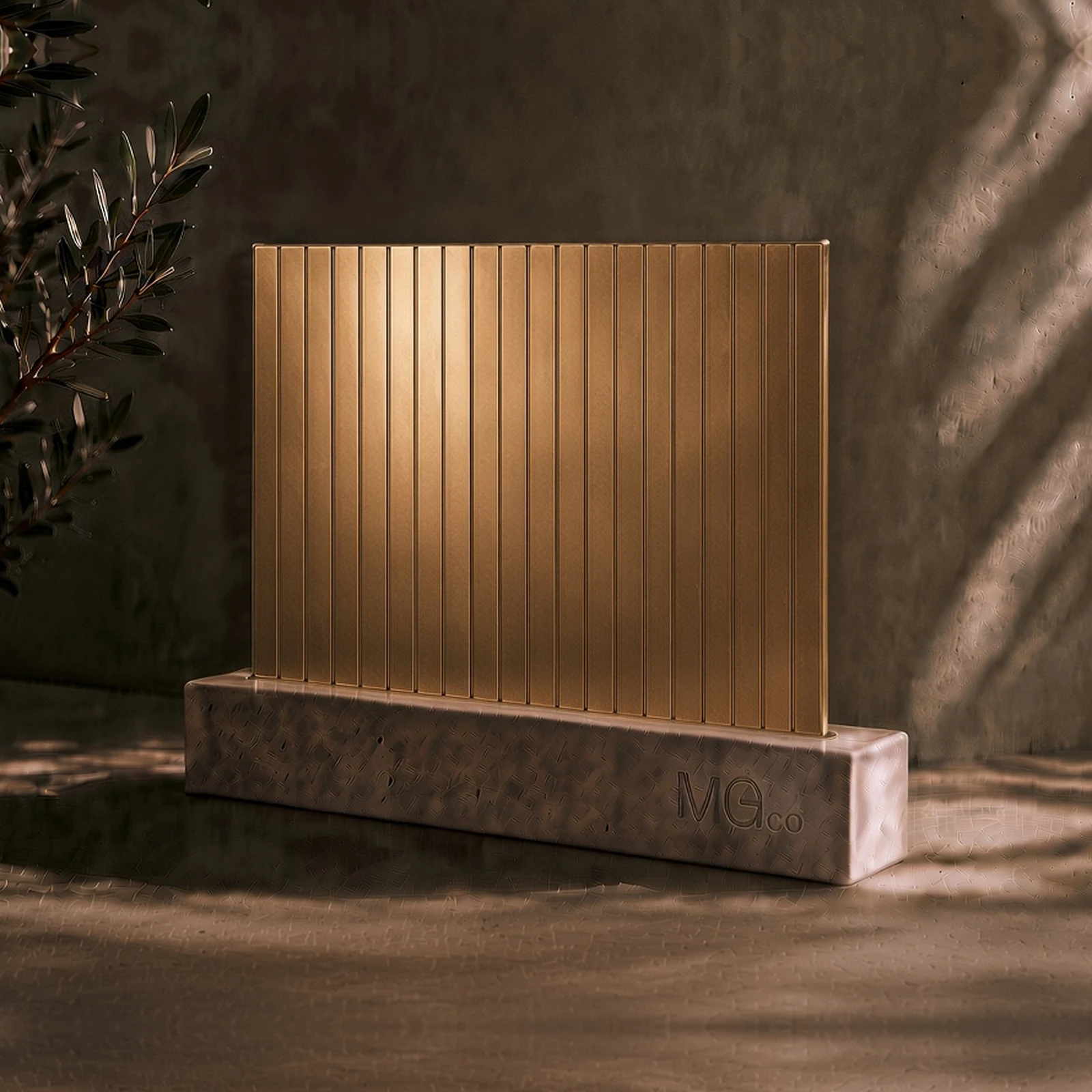 Bronze 5mm reeded stock antique mirror sample