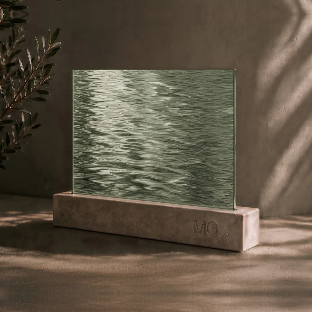 Green Contora marble antique mirror sample