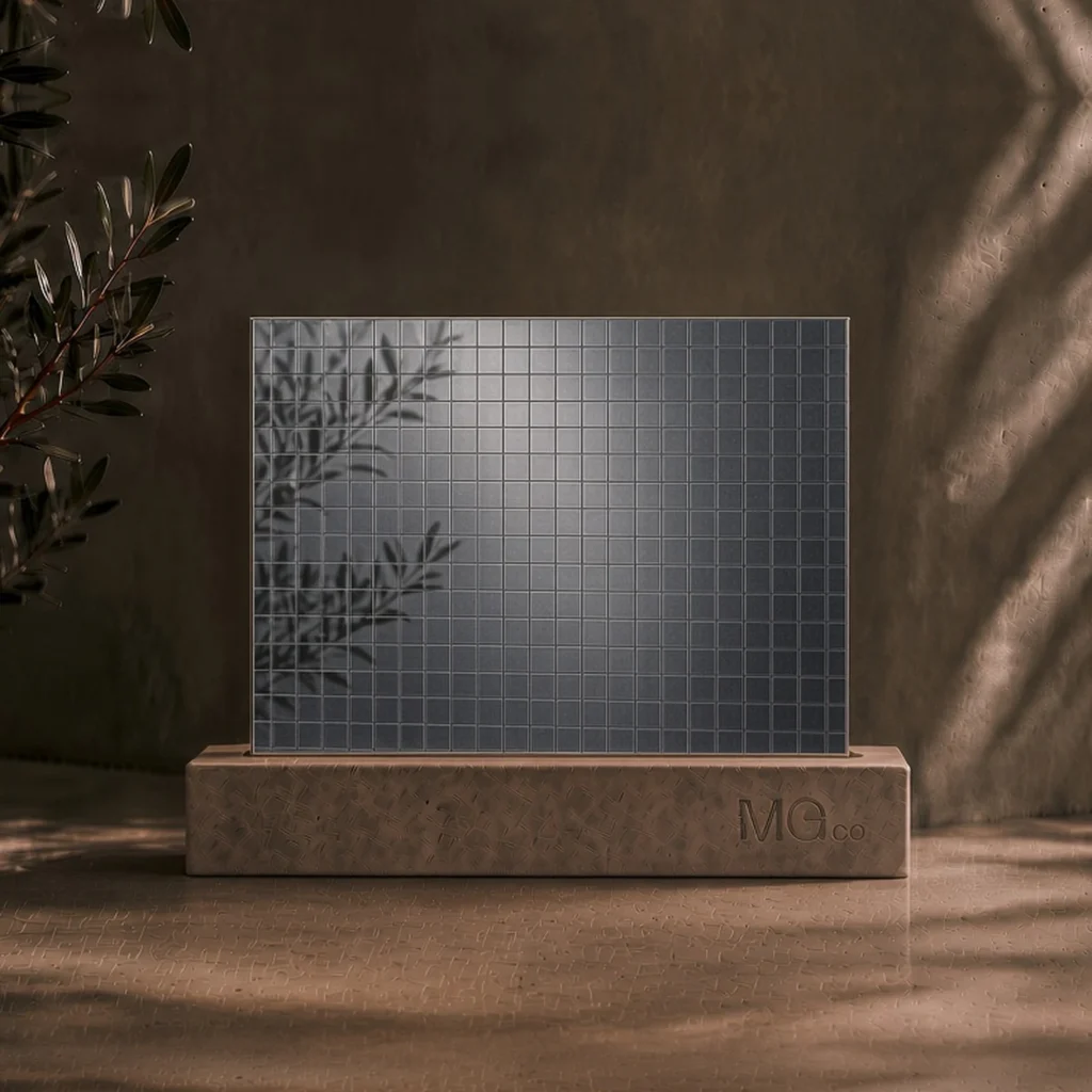 Grey Digital textured mirror sample