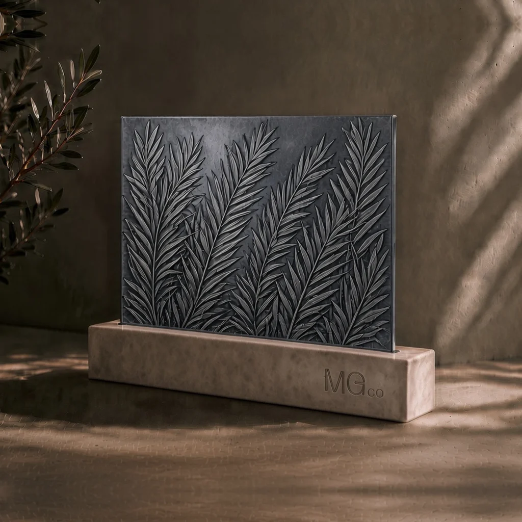 Grey Everglade stock antique mirror sample