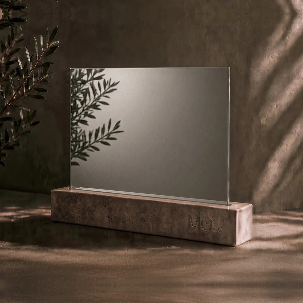 Mirropane two-way mirror sample