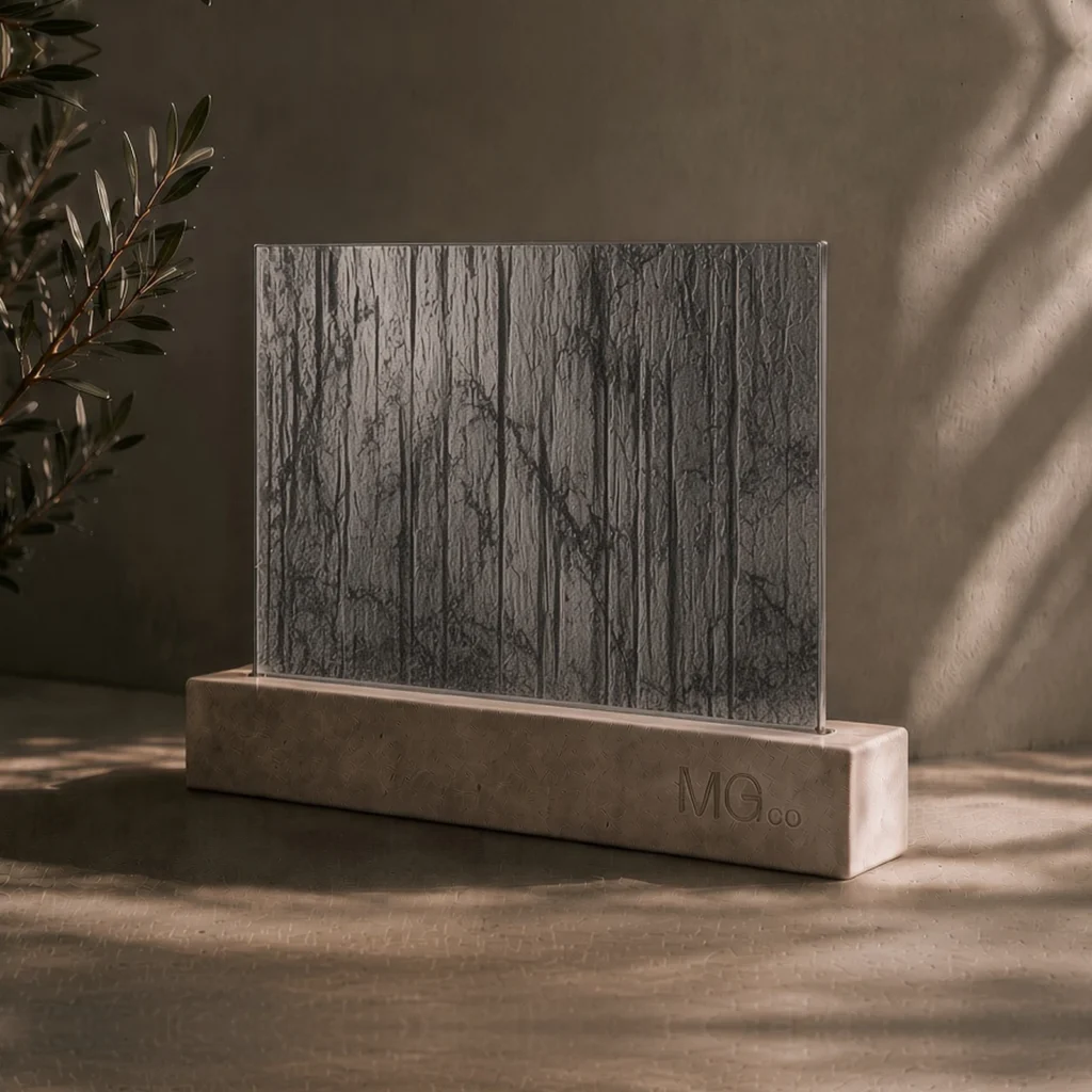 Silver Charcoal Sticks marble antique mirror sample