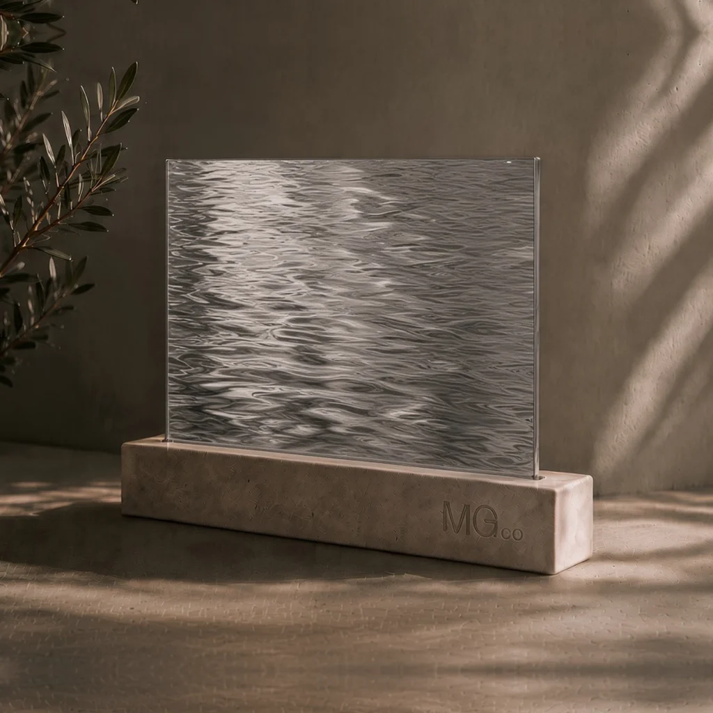 Silver Contora marble antique mirror sample
