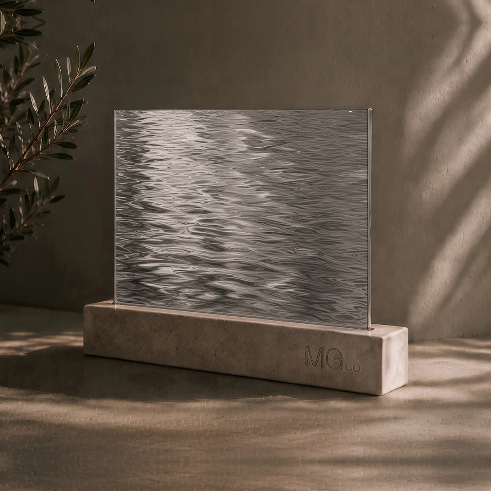 Silver Contora marble antique mirror sample