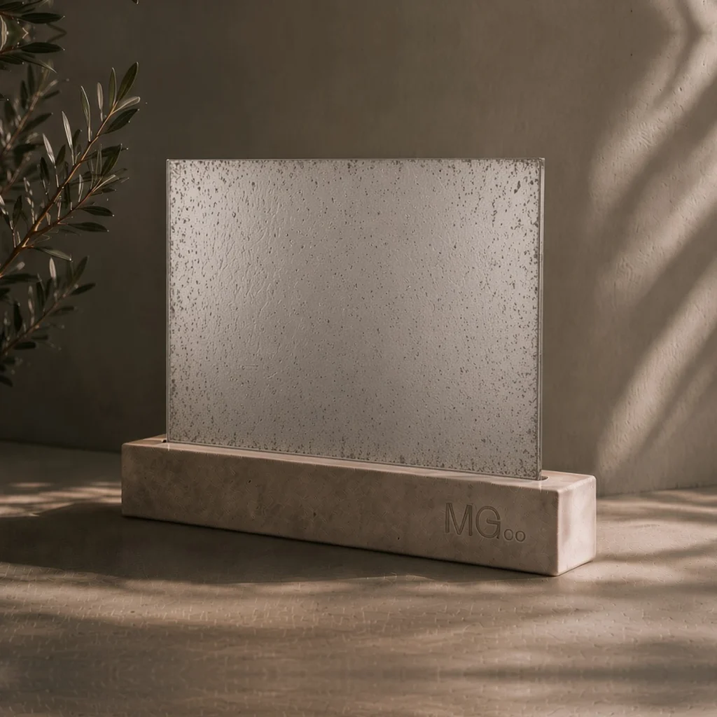 Silver Cotswold speckle antique mirror sample