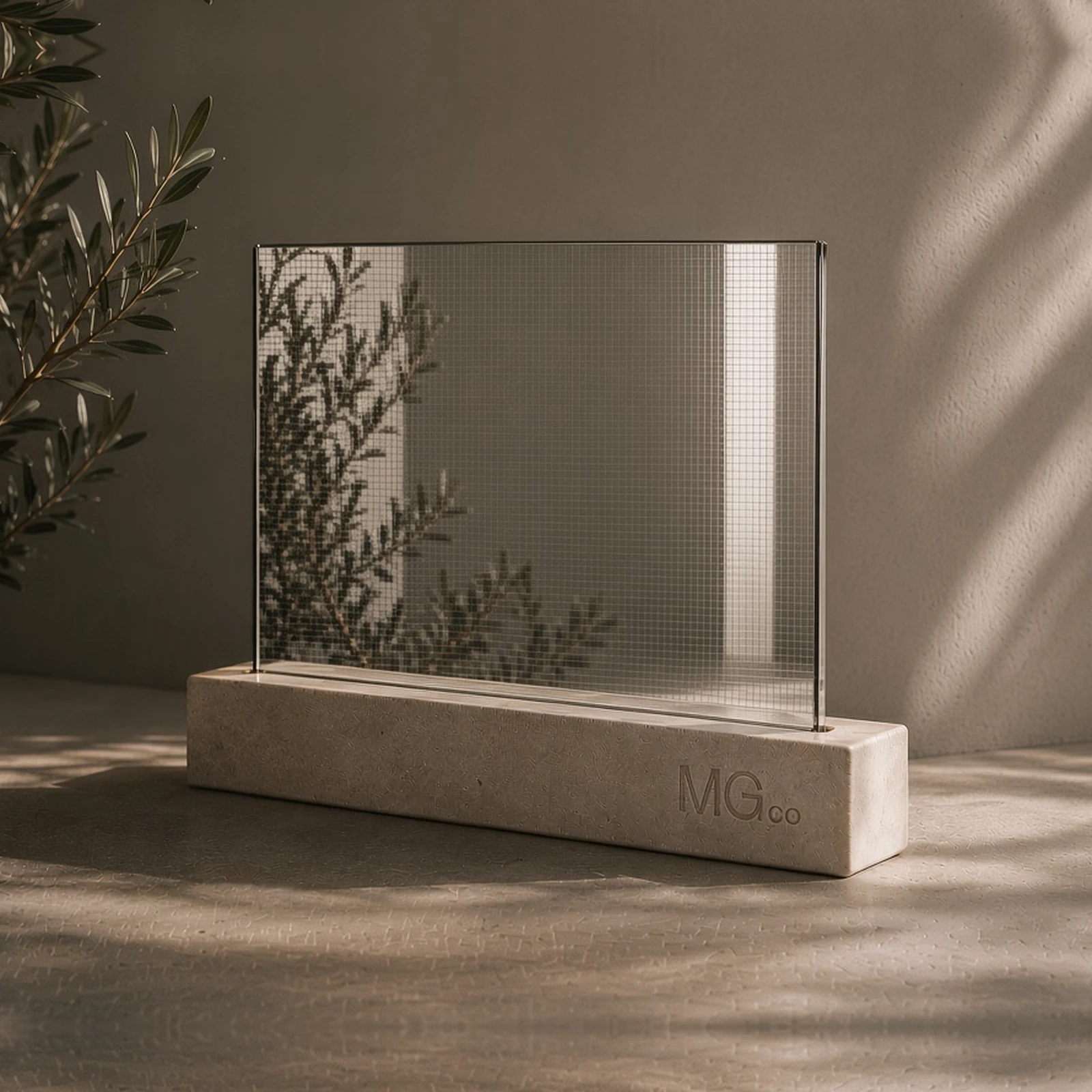 Silver Digital textured mirror sample