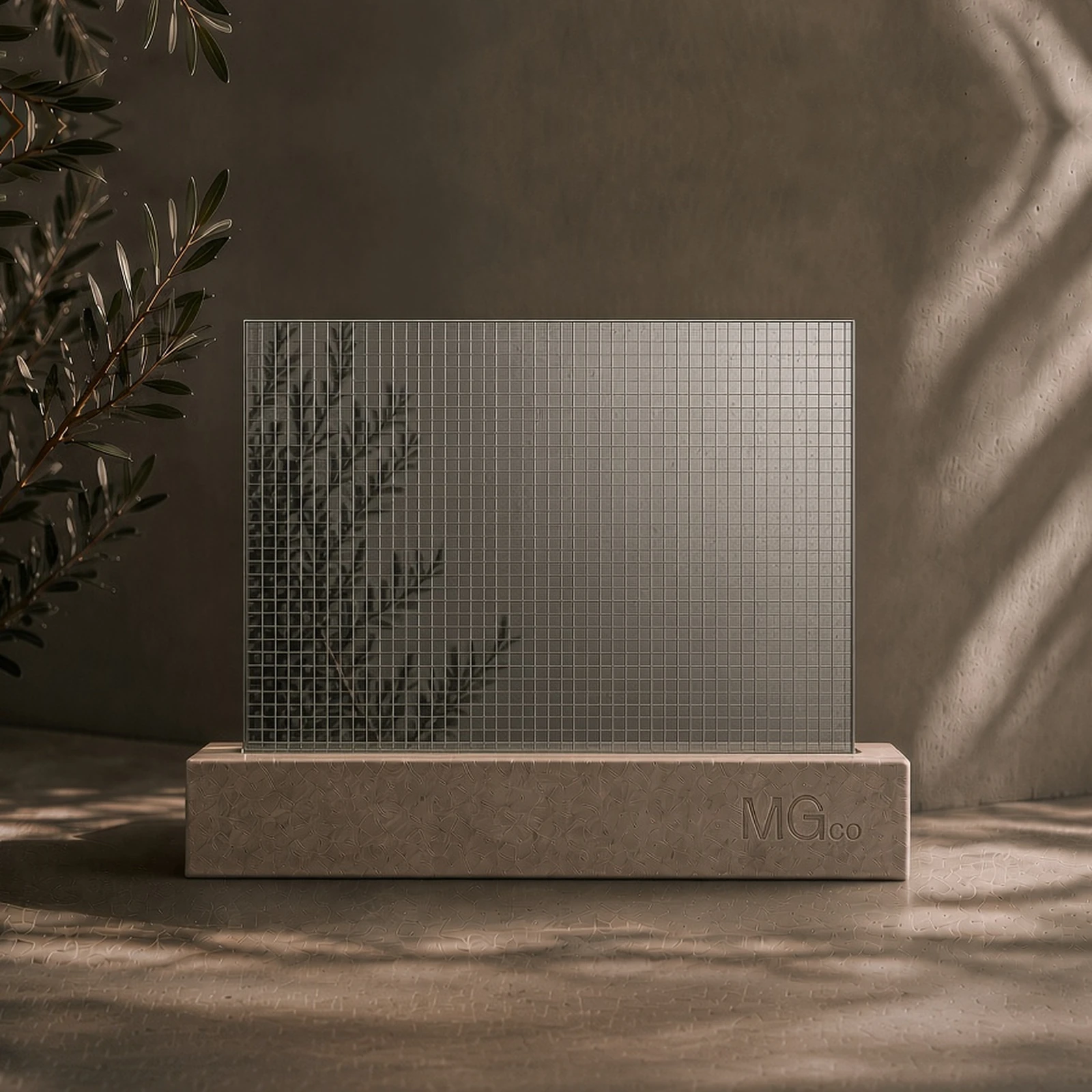 Silver Georgian wired speckle antique mirror sample
