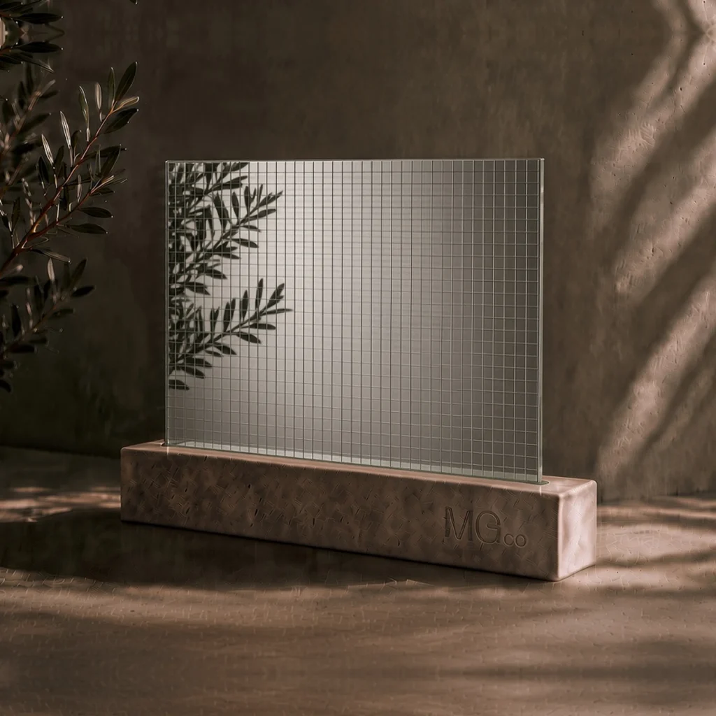 Silver Georgian wired mirror sample