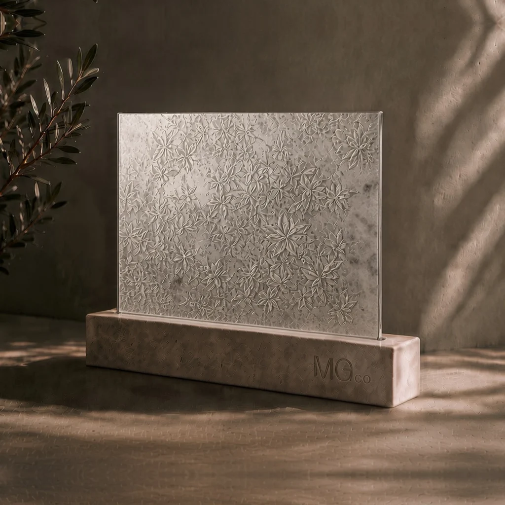 Silver Mayflower stock antique mirror sample