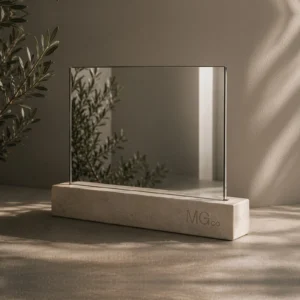 Clear silver mirror sample
